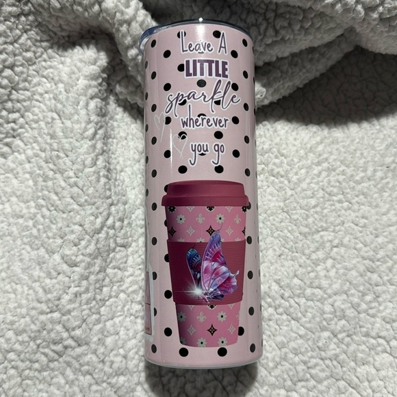 Leave A Little Sparkle 20 Oz Skinny Tumbler - Picture 1 of 3